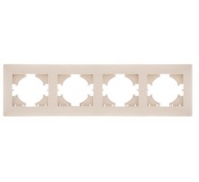 Bravo РАМКА 4-местная, цвет бежевый.  С1040-003  GUSI Electric