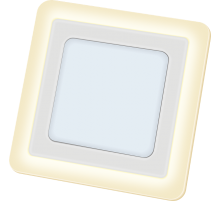 Светильник светодиодный ДВО NLP-SC2-12+3W-WWW-LED (192x192) 12Вт 3300-5300К IP20 опал  71826  Navigator