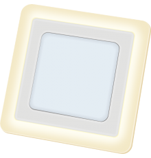 Светильник светодиодный ДВО NLP-SC2-12+3W-WWW-LED (192x192) 12Вт 3300-5300К IP20 опал  71826  Navigator