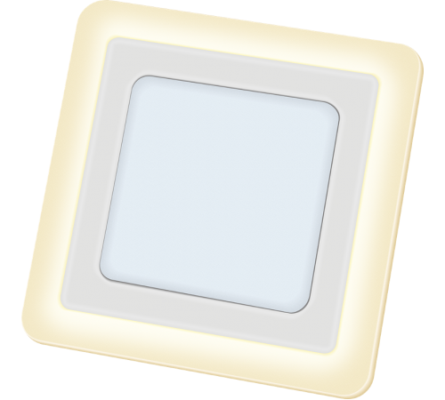 Светильник светодиодный ДВО NLP-SC2-12+3W-WWW-LED (192x192) 12Вт 3300-5300К IP20 опал  71826  Navigator