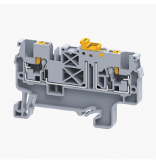 Клемма с ножевым размыкателем push-in OptiClip CPK-2,5-MT-N-I-серый  331878  КЭАЗ