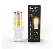 Лампа светодиодная LED 3Вт G9 AC185-265В 2700К диммируемая  107309103  Gauss