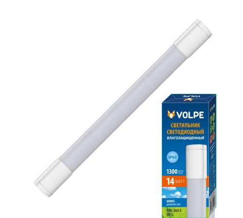 Светильник светодиодный промышленный линейный 14вт 6000K IP65 60мм белый ULT-Q218 14W/DW IP65 WHITE  UL-00002580  Volpe