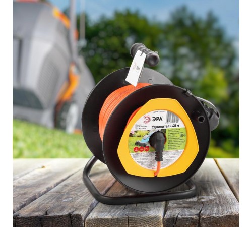 Удлинитель силовой ЭРА RPx-1-2x1-40m на п. катушке б/з 1 гн 40м ПВС 2x1  Б0046834  ЭРА