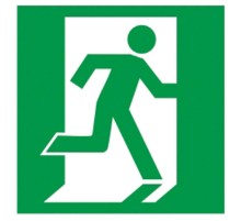 Пиктограмма (наклейка) . 150х150мм "Выход здесь" (правосторонний)  YPC30-150VZ-PSTR  IEK