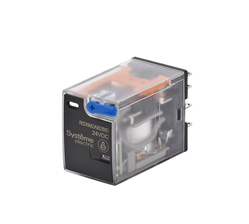 Реле 12A 2CO 24VDC тест кнопка LED  RSXM2AB2BD  SE