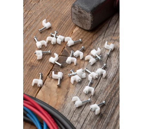 Скоба крепежная квадратная (плоская) (4мм.) (50шт.) EKF PROxima  plcn-ss-4  EKF