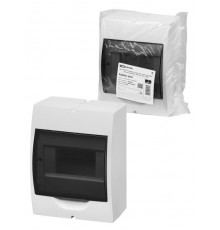 Корпус пластиковый навесной ЩРН-П-6 модулей белый, дымчатая дверца, без шин, IP41  SQ0901-0071  TDM