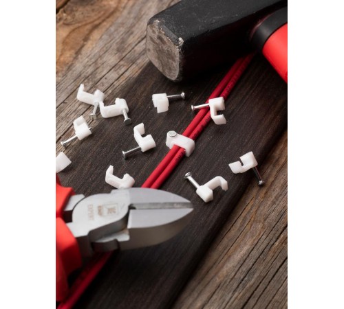 Скоба крепежная квадратная (плоская) (4мм.) (50шт.) EKF PROxima  plcn-ss-4  EKF