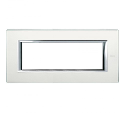 Axolute декоративные накладки прямоугольной формы, стекло, цвет матовое стекло, на 6 модулей  HA4806VSA  Legrand