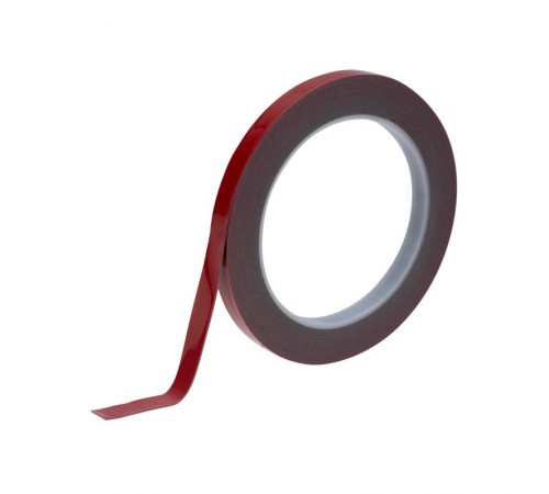 Двухсторонний скотч , серый, на HBA акриловой основе, 9 мм, ролик 5 м  09-6009  REXANT