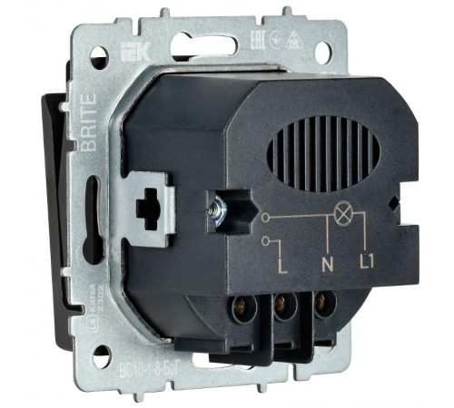 BRITE Выключ. карточный 30А ВС10-1-8-БрГ граф.  BR-V11-0-10-K53  IEK