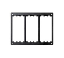 Simon Connect Рамка для настенных блоков Сима Классик на 3 S-модуля, графит  SM302-14  Simon