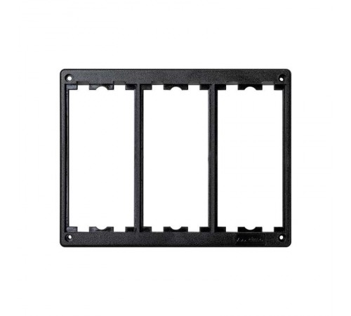 Simon Connect Рамка для настенных блоков Сима Классик на 3 S-модуля, графит  SM302-14  Simon