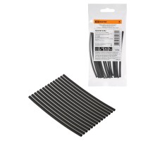 Набор трубок термоусаживаемых, клеевых "Моноцвет, черный 2,4/0,8 "  SQ0548-3202  TDM