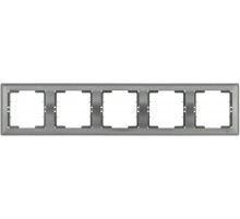РГ-5-БА Рамка 5 мест. гориз. BOLERO антрацит  EMB50-K95  IEK