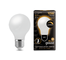 Лампа светодиодная LED 10Вт E27 220В 2700К A60, диммируемая  102202110-D  Gauss