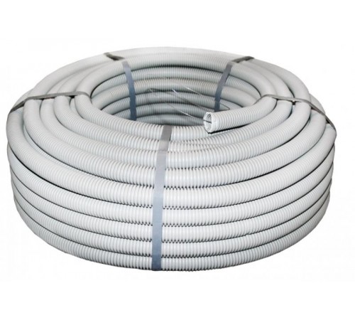 Труба гибкая гофрированная ПВХ 25мм с протяжкой (50м)  tg-z-25  EKF