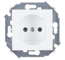 Simon 15 Белый Розетка б/з со шторками, 16А 250В, винт. зажим  1591444-030  Simon