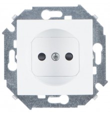Simon 15 Белый Розетка б/з со шторками, 16А 250В, винт. зажим  1591444-030  Simon