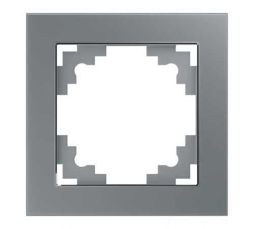 Рамка 1-местная, серия Катрин, GFR00-7001-03, серебро  39531  STEKKER