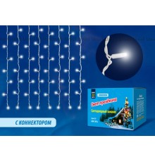 Занавес светодиодный  со статическим свечением, ULD-C2030-240/SWK WHITE IP67   3х2м соед. 240 диодов. белый свет. шнур белый  UL-00001361  Uniel