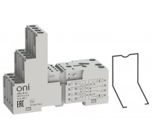 Розетка трёхъярусная ORS-M для реле ORM 2C  ORS-M-2-2-G  ONI