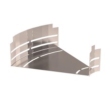 Угол горизонтальный изменяемый 0-45 градусов Стандарт INOX (AISI 409) 300х100  PR16.3655  Промрукав