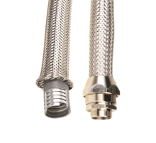 Металлорукав DN 15мм в гладкой EVA изоляции и оплетке из нержавейщей стали, Dвн 15,5 мм, Dнар 21,0, IP66, 50 м  607ETX016  DKC