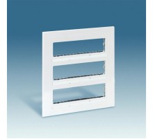 Simon 27 Накладка с суппортами двухрядная на 12 широких или 24 узких модулей, S27C, белый  27723-35  Simon