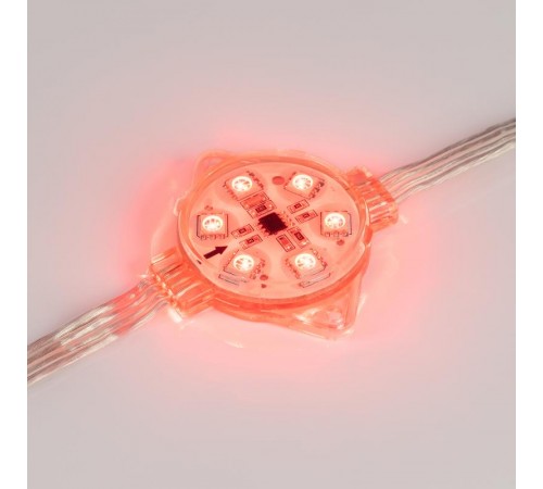 Модуль управляемый VISOR-SPI-5060-6-24V RGB 120deg (D40x12mm, 1.5W, IP68)  029379  Arlight