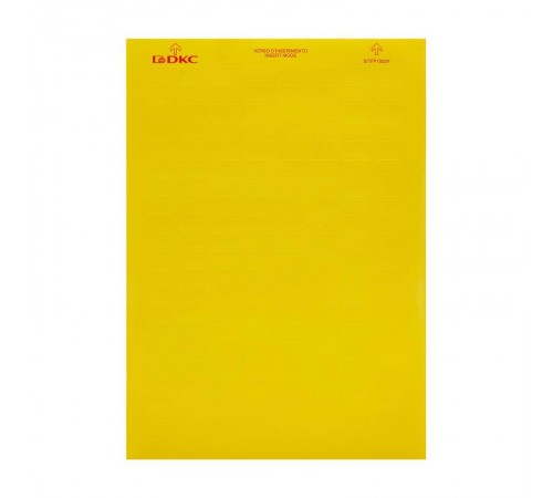 Табличка маркировочная, полиэстер 10х20мм. желтая  SITFP1020Y  DKC