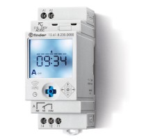 Реле времени цифровое недельное; монтаж на рейку 35мм; 1СO 16A; питание 24B AC/DC; NFC; ширина 35мм; степень защиты IP20; упаковка 1шт.