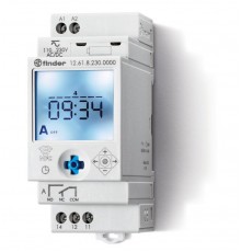 Реле времени цифровое недельное; монтаж на рейку 35мм; 1СO 16A; питание 110...230B AC/DC; NFC; ширина 35мм; ст  126182300000PAS  Finder