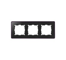 Simon 82 Рамка декоративная, 3 поста, Select, S82 Detail, графит-фиолетовый металлик  8201630-251  Simon