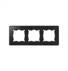 Simon 82 Рамка декоративная, 3 поста, Select, S82 Detail, графит-фиолетовый металлик  8201630-251  Simon