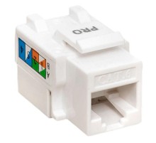 Модуль Keystone TERACOM PRO Cat.6 RJ-45 неэкранированный 110 IDC 90 градусов белый  TRP-KSTN-90D-6UTP-WH  EKF