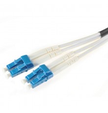 Патч-корд FC-D2-9A1-LC/UR-LC/UR-H-10M-LSZH-WHвол.-оптич.(шнур) SM 9/125 (G.657),LC/UPC-LC/UPC,2.0мм,duplex,LSZH,10м  374620  Hyperline