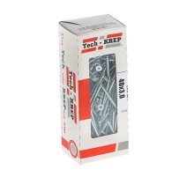 Саморезы универсальные 40х3,0 мм (200 шт) оцинкованные - коробка с окном ( 0,232 кг)  102166  Tech-KREP