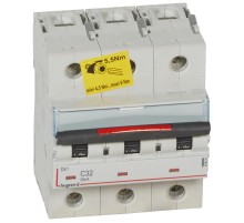 Выключатель автоматический трехполюсный DX3 32A C 36кА (4,5 мод)  410024  Legrand
