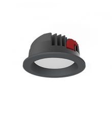 Cветильник светодиодный даунлайт DL-PRO круг. 183*80мм 35W 3000K IP65 d монт.отв.= 160-175мм черный RAL9005 муар  V1-R0-T0557-10000-6503530  VARTON