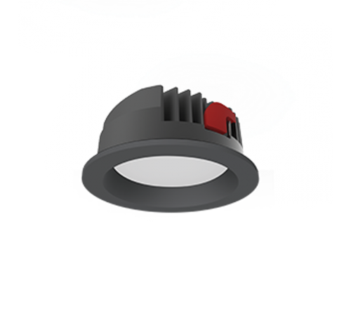 Cветильник светодиодный даунлайт DL-PRO круг. 183*80мм 35W 3000K IP65 d монт.отв.= 160-175мм черный RAL9005 муар  V1-R0-T0557-10000-6503530  VARTON