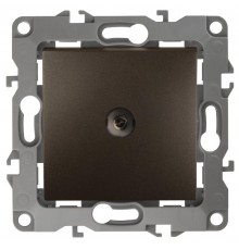 Розетка TV 12-3101-13 одиночная,  бронза  Б0019340  ЭРА