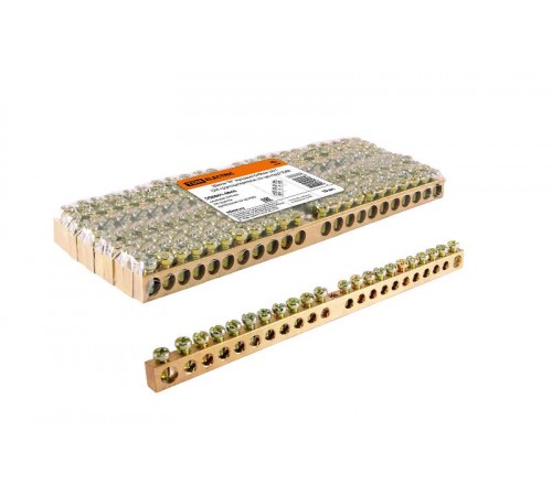 Шина "N" нулевая 6х9мм 24/1 (24 группы/крепеж по центру)   SQ0801-0046  TDM