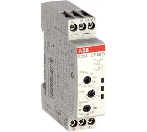 Реле времени CT-MFD.12 модульное многофункц.(7 функций )24-48B DC.24- 240B AC1ПК  1SVR500020R0000  ABB