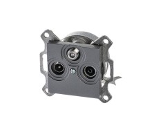 ABB Levit Сталь Розетка TV-R-SAT единственная  5011H-A03303 69W  2CHH083303A6069  ABB