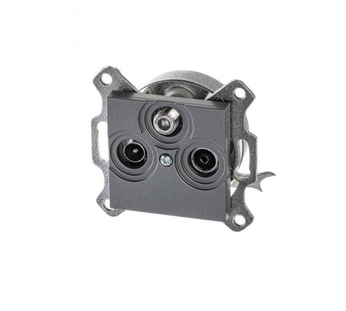 ABB Levit Сталь Розетка TV-R-SAT единственная  5011H-A03303 69W  2CHH083303A6069  ABB