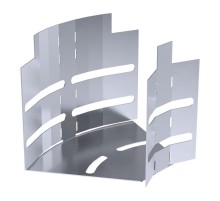 Угол горизонтальный изменяемый 0-45 градусов Стандарт INOX (AISI 316) 100х100  PR16.3616  Промрукав