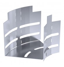 Угол горизонтальный изменяемый 0-45 градусов Стандарт INOX (AISI 316) 100х100  PR16.3616  Промрукав