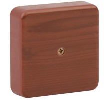 Коробка распределительная 75х75х20 (без клеммы) дуб IP40 ЭРА BS-O-75-75-20  Б0031180  ЭРА